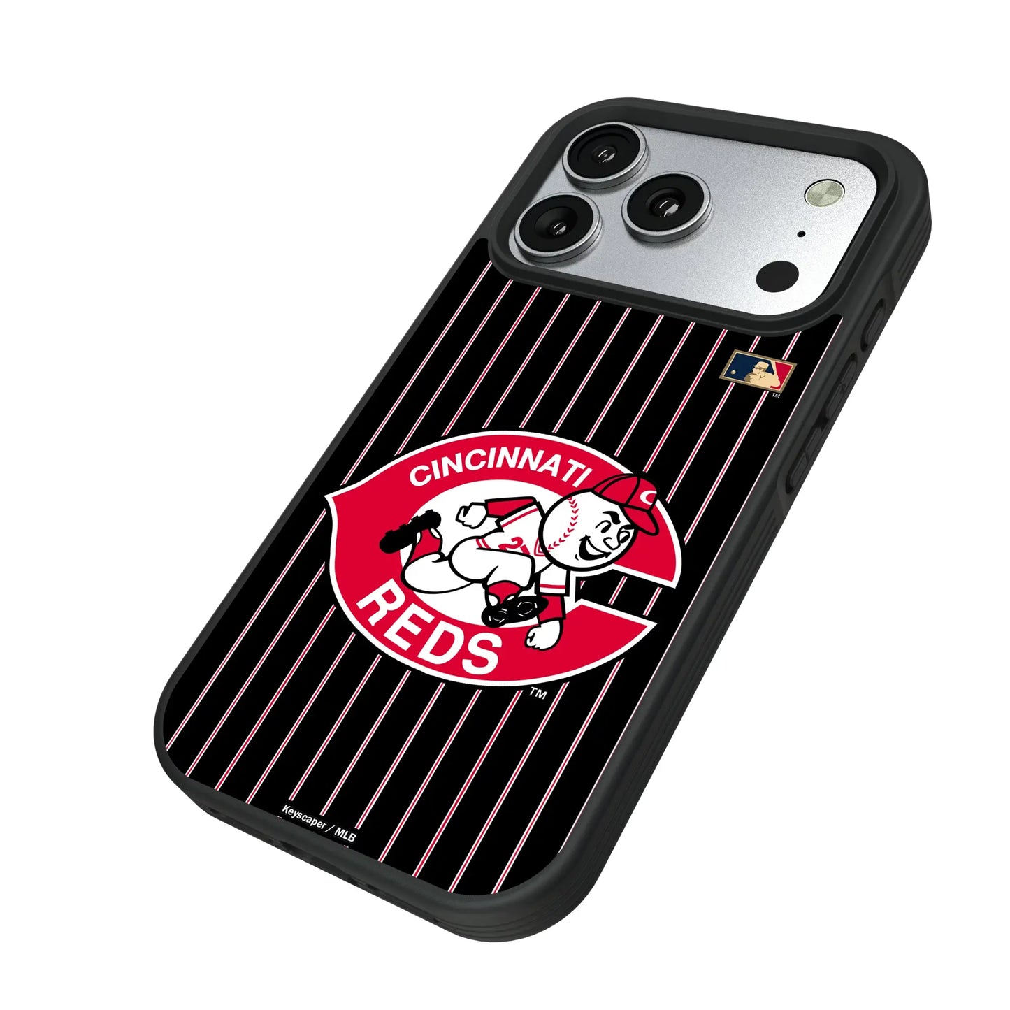 Cincinnati Reds 1974-1992 - Cooperstown Collection Pinstripe Bump Phone Case for Apple iPhone