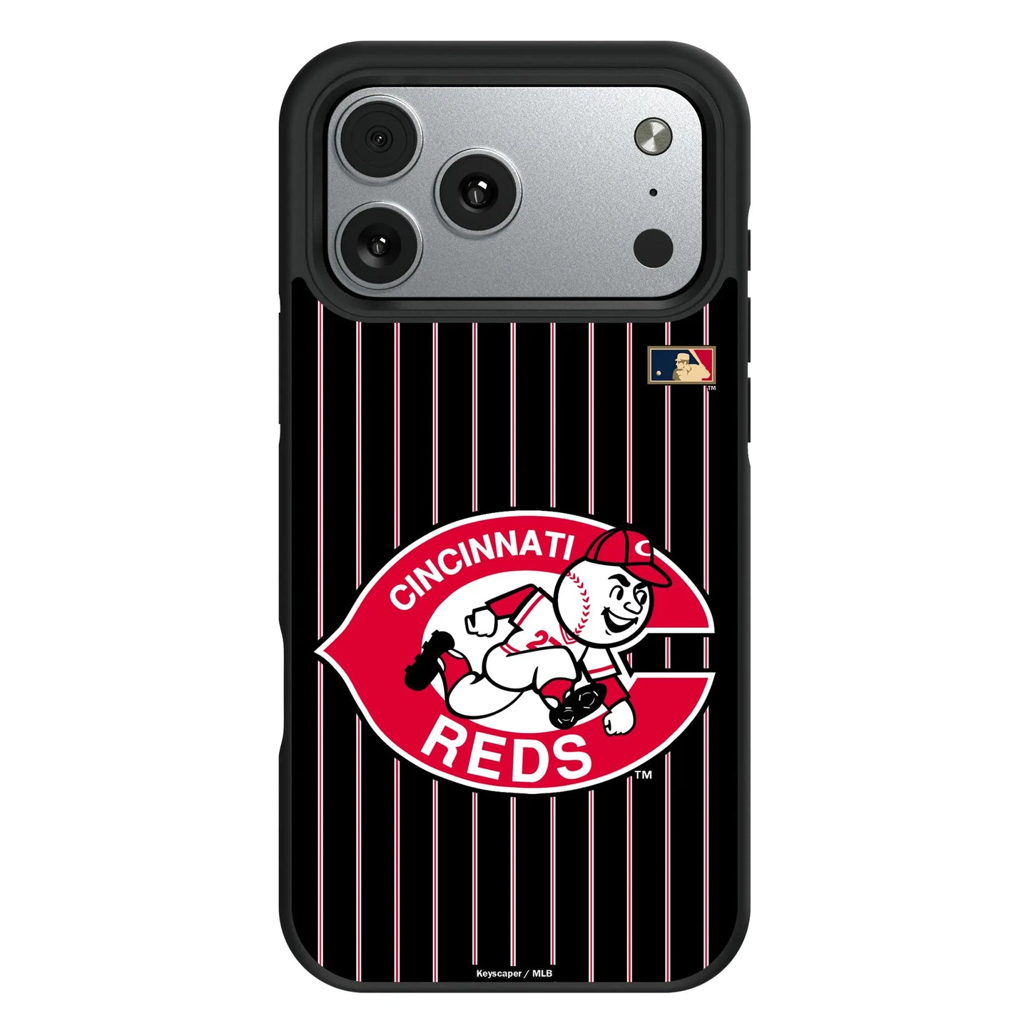 Cincinnati Reds 1974-1992 - Cooperstown Collection Pinstripe Bump Phone Case for Apple iPhone