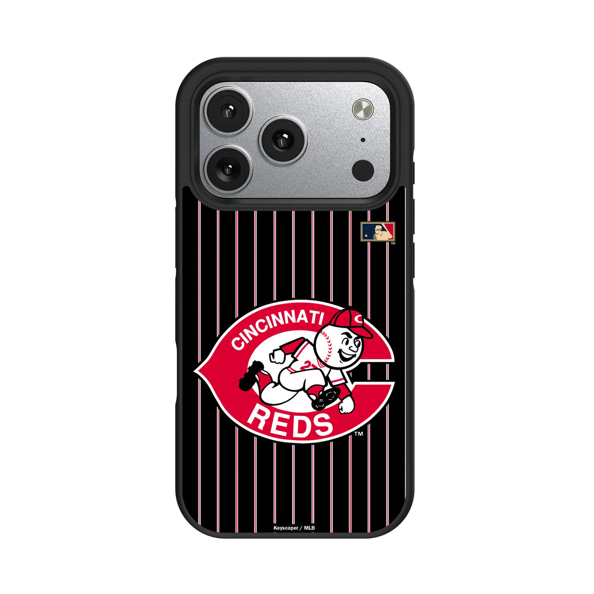 Cincinnati Reds 1974-1992 - Cooperstown Collection Pinstripe Bump Phone Case for Apple iPhone