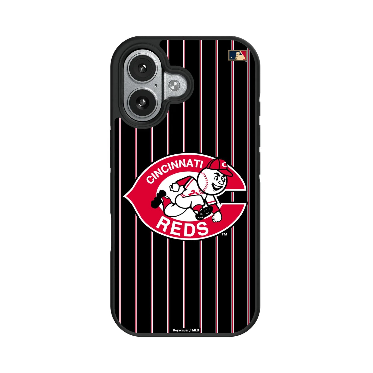 Cincinnati Reds 1974-1992 - Cooperstown Collection Pinstripe Bump Phone Case for Apple iPhone