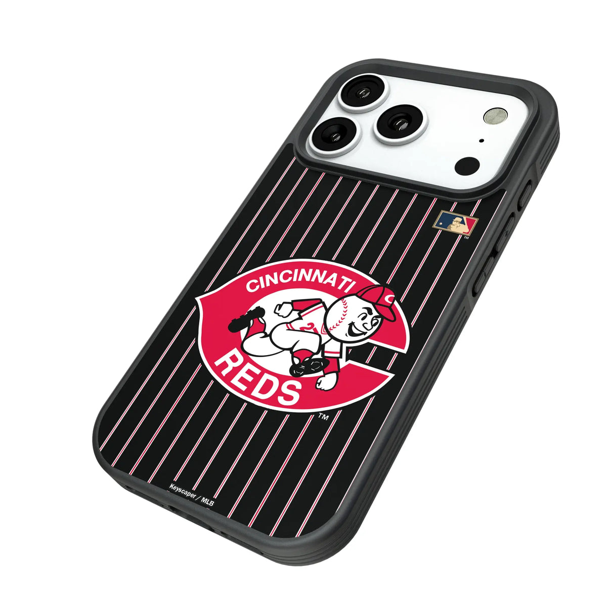 Cincinnati Reds 1974-1992 - Cooperstown Collection Pinstripe Bump Phone Case for Apple iPhone