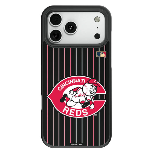 Cincinnati Reds 1974-1992 - Cooperstown Collection Pinstripe Bump Phone Case for Apple iPhone
