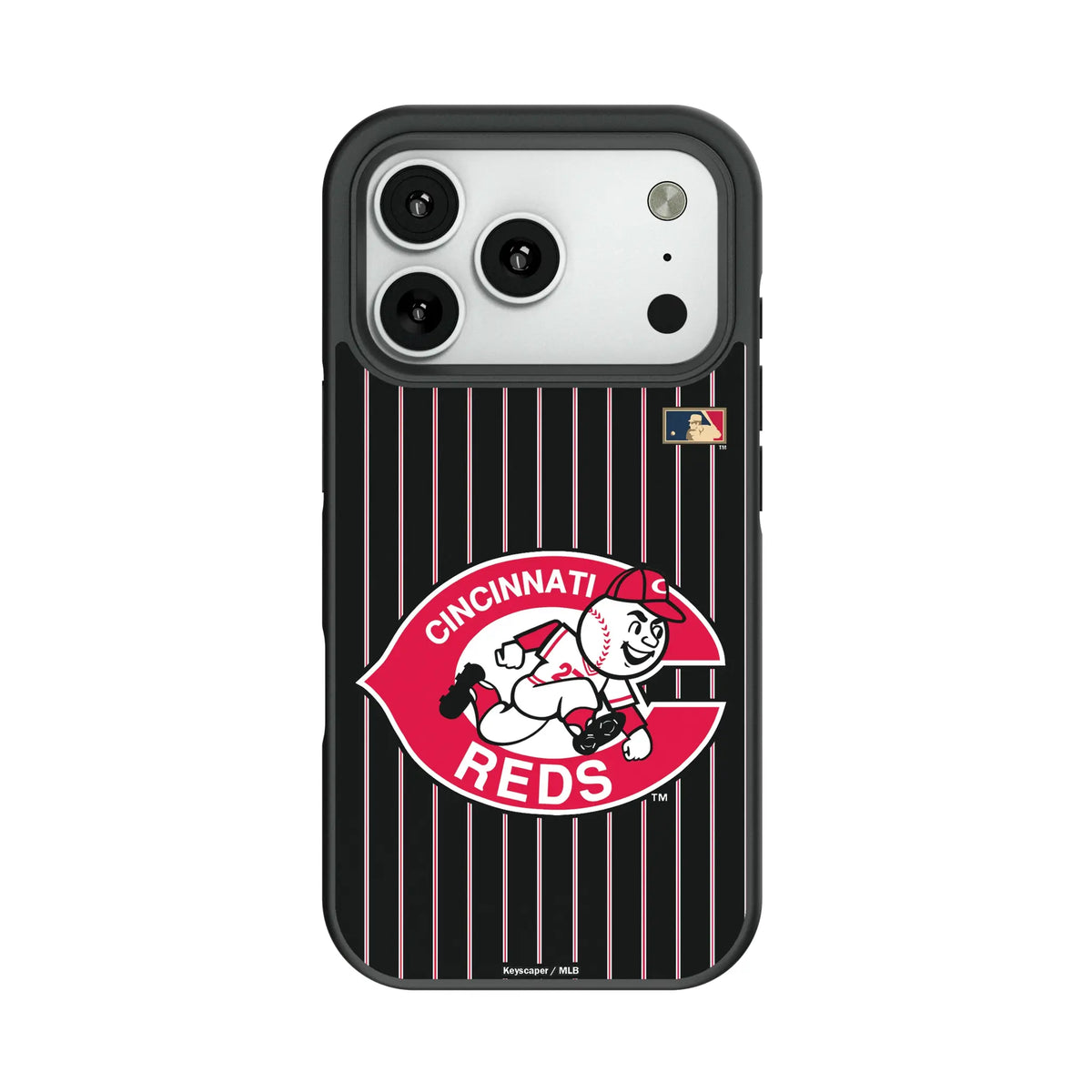 Cincinnati Reds 1974-1992 - Cooperstown Collection Pinstripe Bump Phone Case for Apple iPhone