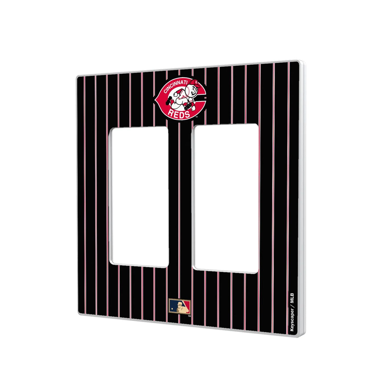 Cincinnati Reds 1974-1992 - Cooperstown Collection Pinstripe Hidden-Screw Light Switch Plate