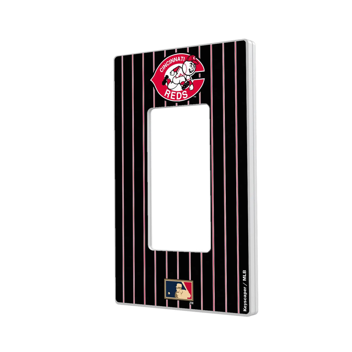 Cincinnati Reds 1974-1992 - Cooperstown Collection Pinstripe Hidden-Screw Light Switch Plate