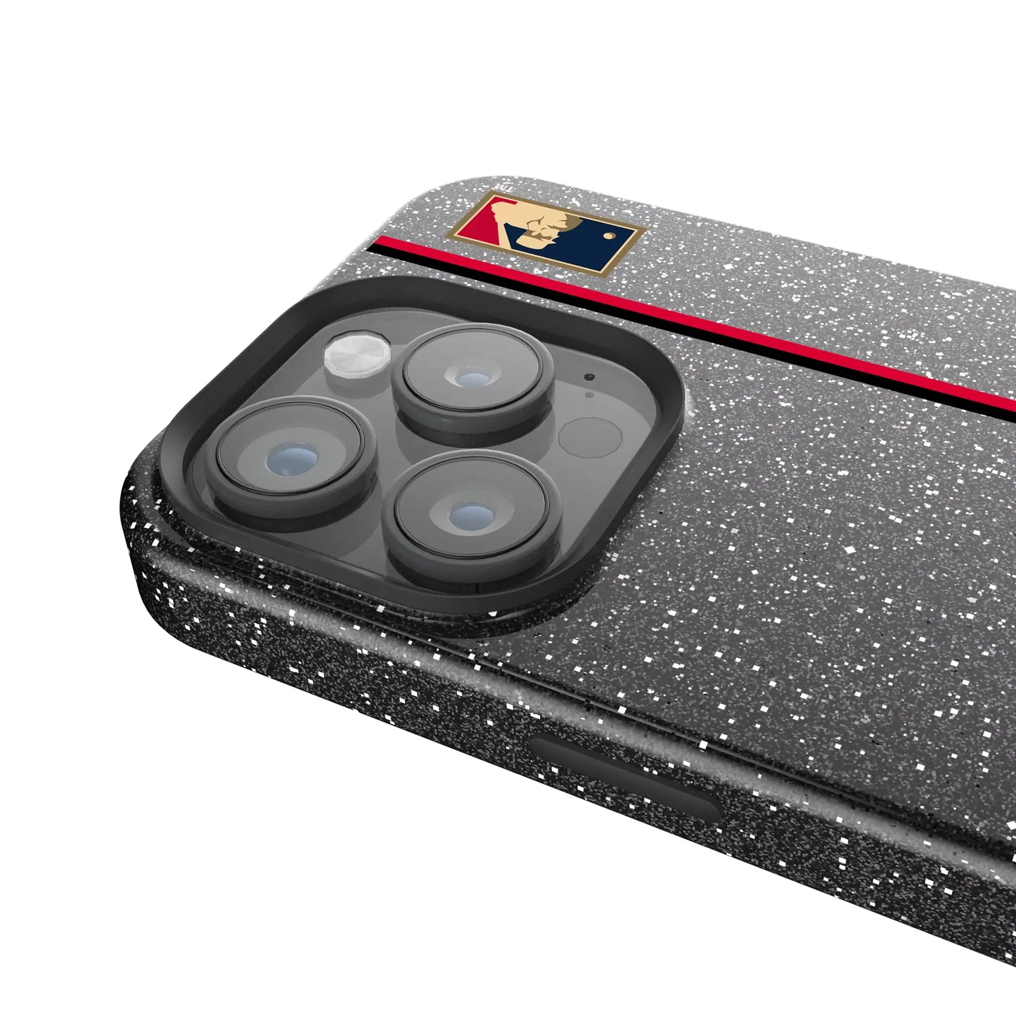Cincinnati Reds 1974-1992 - Cooperstown Collection Sidebar Black Bling Phone Case for Apple iPhone