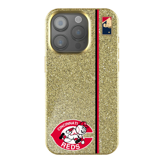 Cincinnati Reds 1974-1992 - Cooperstown Collection Sidebar Bling Phone Case for Apple iPhone