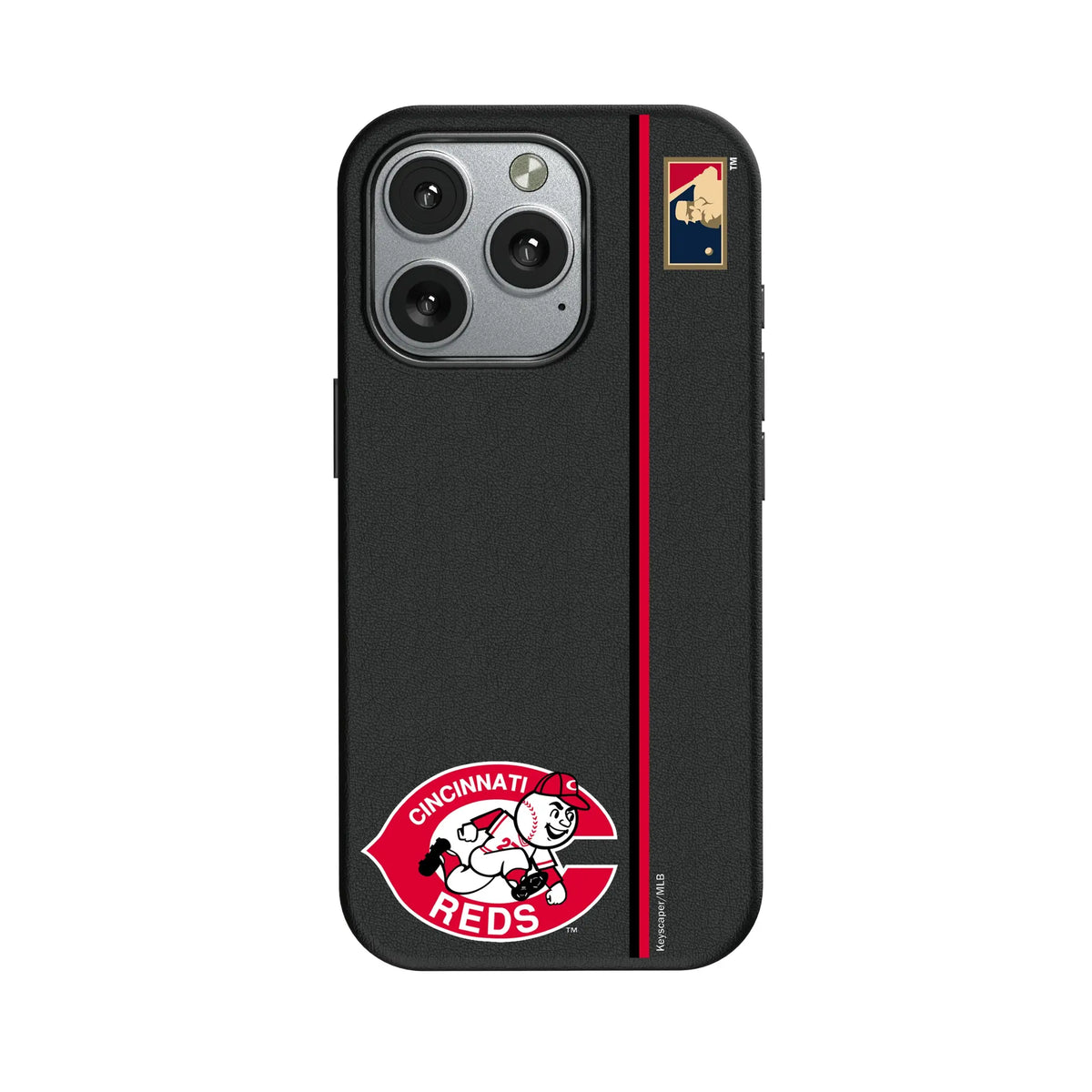 Cincinnati Reds 1974-1992 - Cooperstown Collection Sidebar MagSafe Compatible Phone Case for Apple iPhone