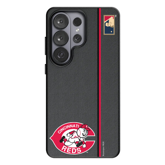 Cincinnati Reds 1974-1992 - Cooperstown Collection Sidebar MagSafe Compatible Phone Case for Samsung Galaxy