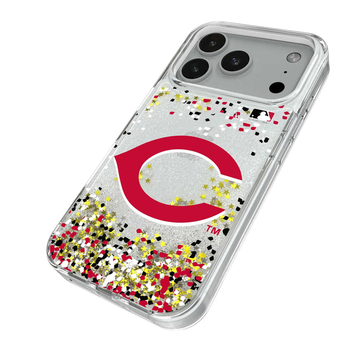 Cincinnati Reds Confetti Glitter Phone Case for Apple iPhone