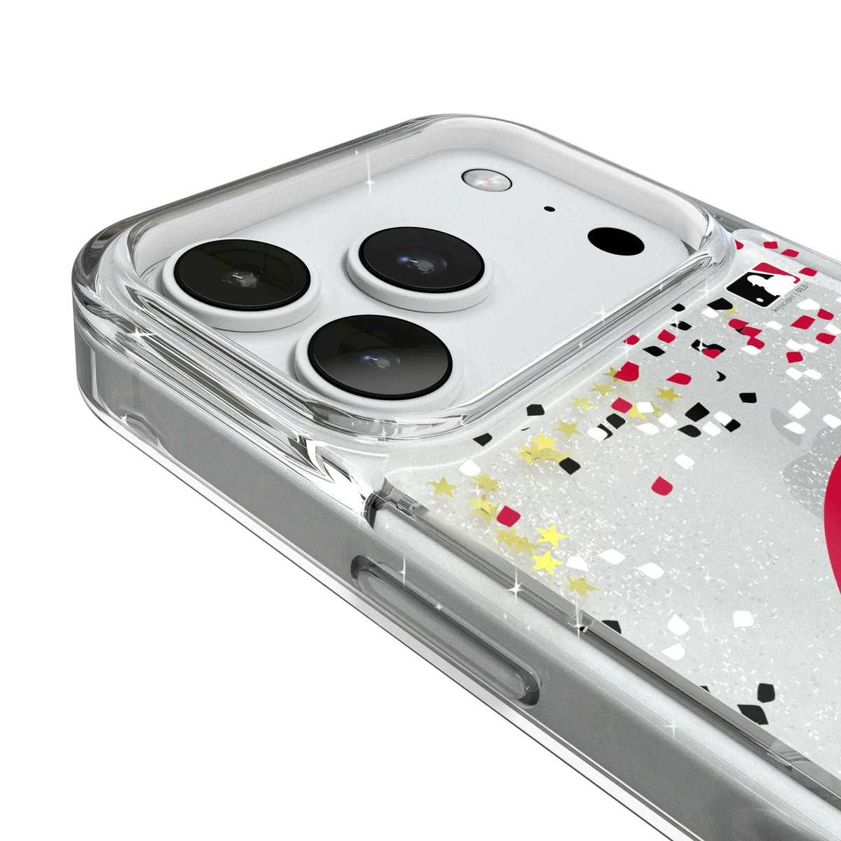 Cincinnati Reds Confetti Glitter Phone Case for Apple iPhone