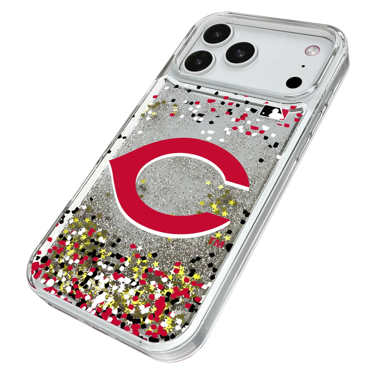 Cincinnati Reds Confetti Glitter Phone Case for Apple iPhone