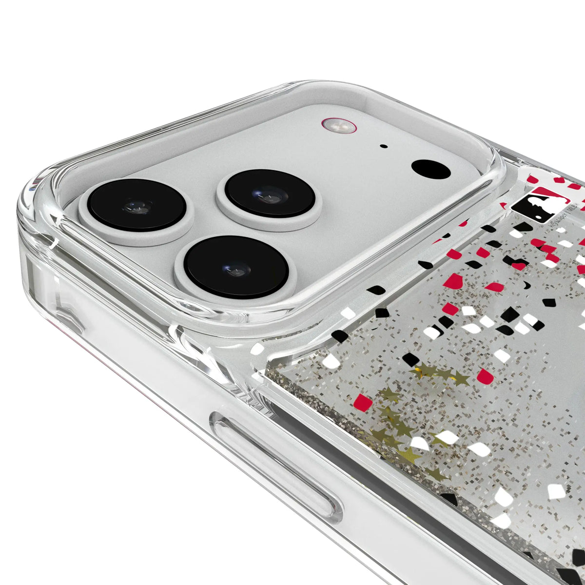 Cincinnati Reds Confetti Glitter Phone Case for Apple iPhone