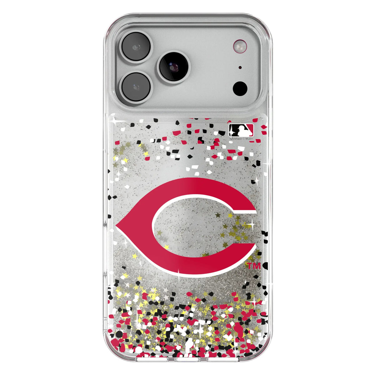 Cincinnati Reds Confetti Glitter Phone Case for Apple iPhone