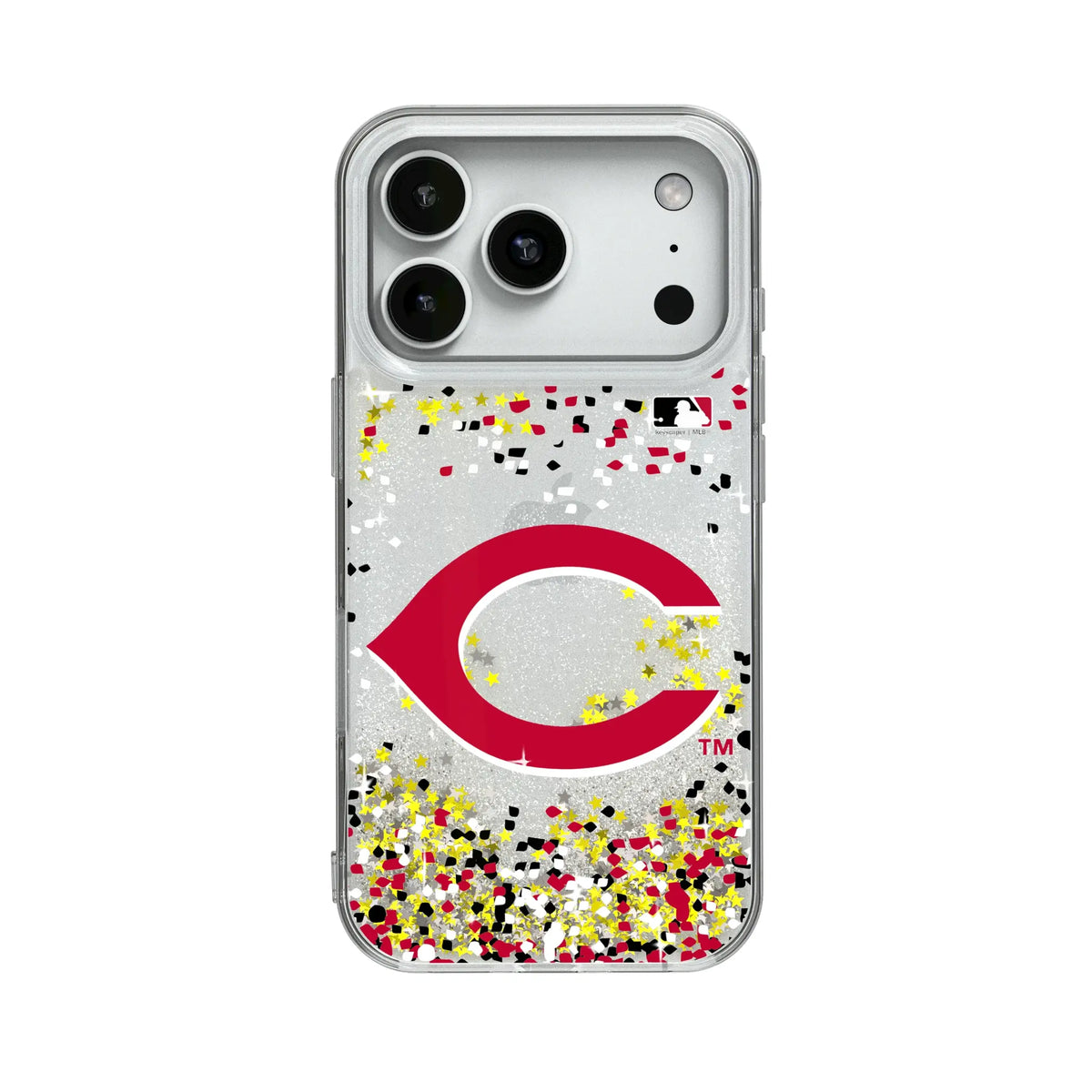 Cincinnati Reds Confetti Glitter Phone Case for Apple iPhone