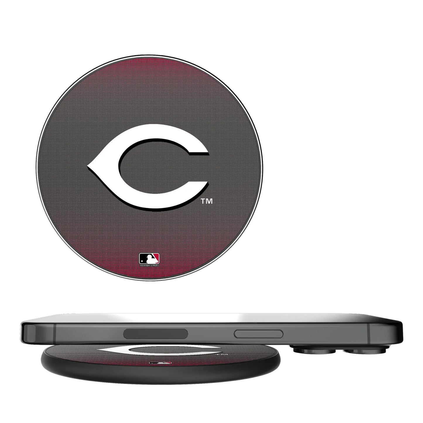 Cincinnati Reds Linen 15-Watt Wireless Charger
