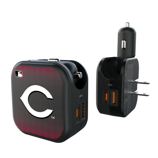Cincinnati Reds Linen 2 in 1 USB A/C Charger