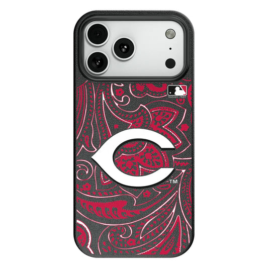 Cincinnati Reds Paisley MagSafe Compatible Phone Case for Apple iPhone