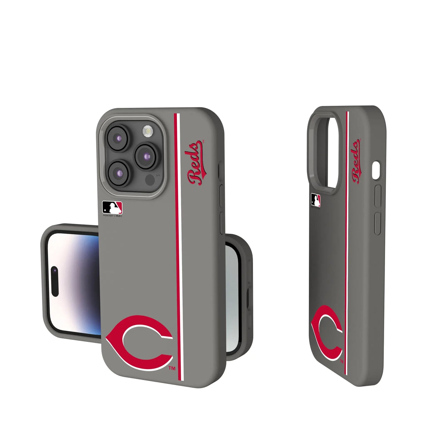 Cincinnati Reds Sidebar Soft Touch Phone Case for Apple iPhone