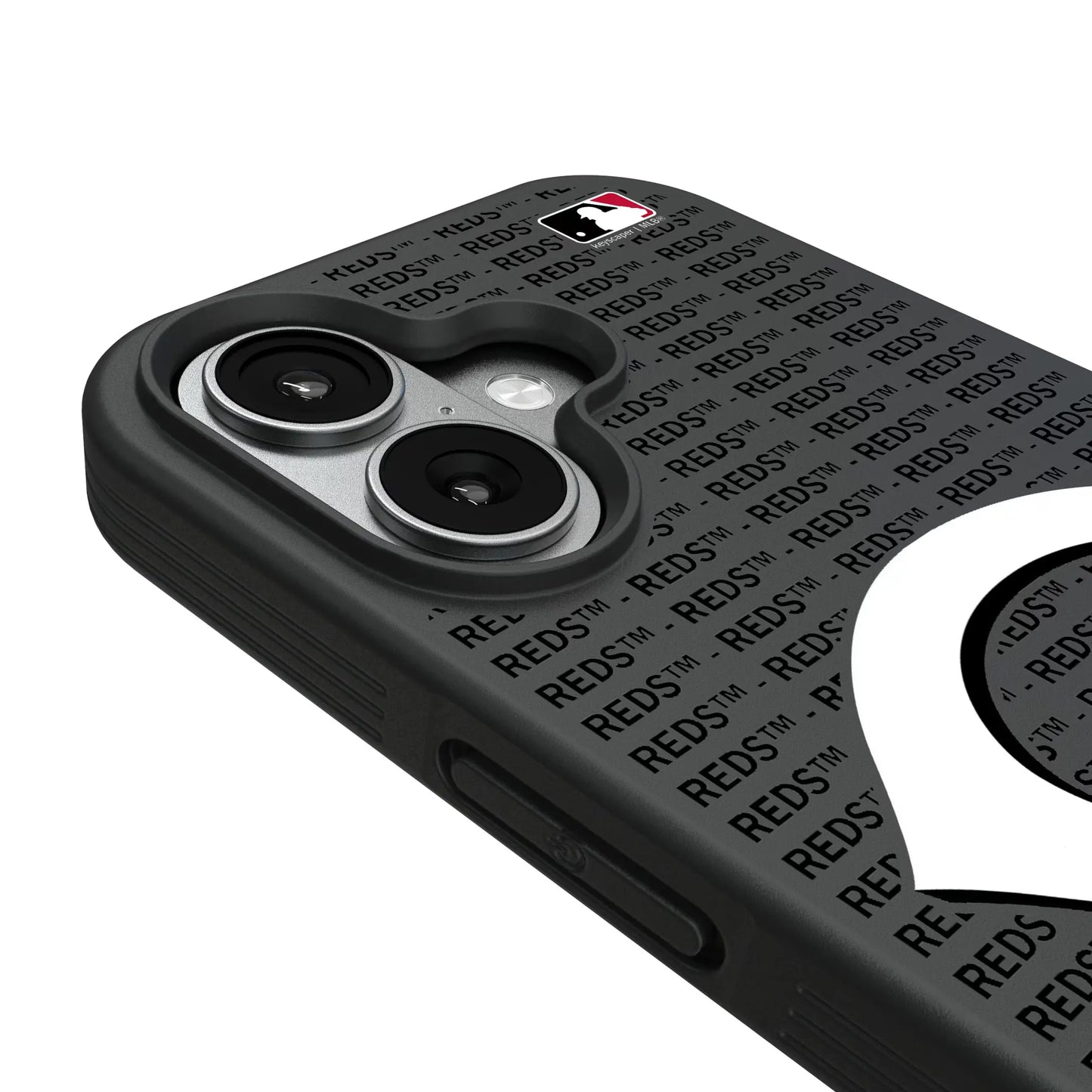 Cincinnati Reds Text Backdrop Bump Phone Case for Apple iPhone