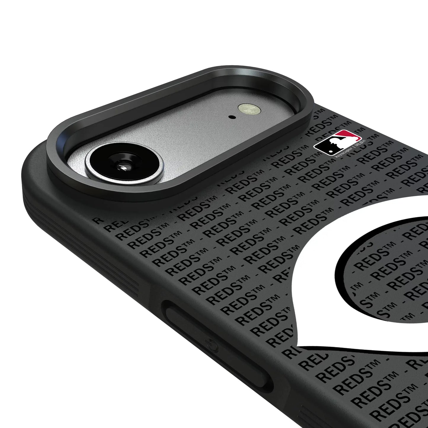 Cincinnati Reds Text Backdrop Bump Phone Case for Apple iPhone