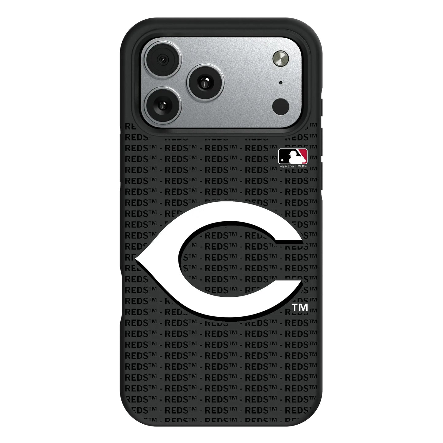 Cincinnati Reds Text Backdrop Bump Phone Case for Apple iPhone