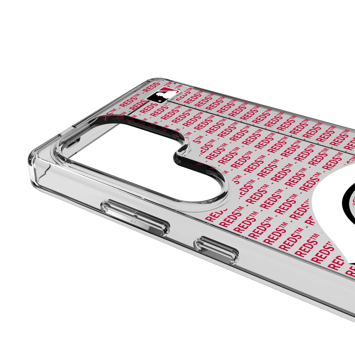 Cincinnati Reds Text Backdrop Clear Phone Case for Samsung Galaxy