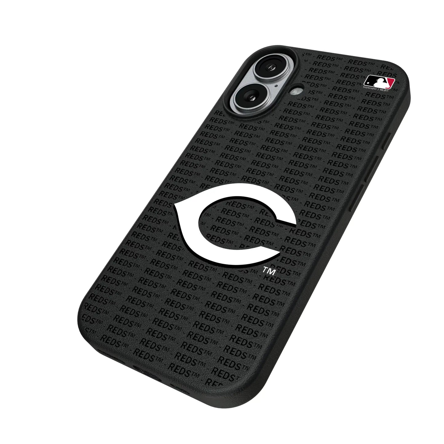 Cincinnati Reds Text Backdrop MagSafe Compatible Phone Case for Apple iPhone