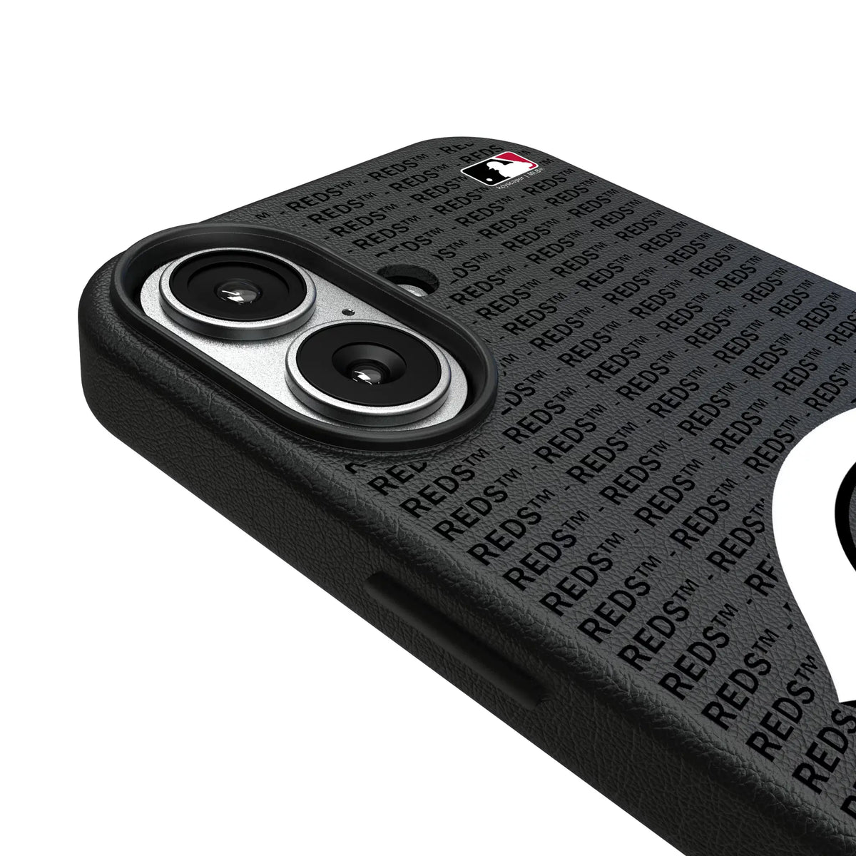 Cincinnati Reds Text Backdrop MagSafe Compatible Phone Case for Apple iPhone