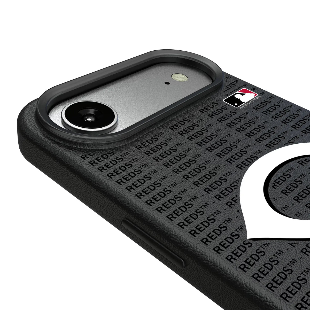 Cincinnati Reds Text Backdrop MagSafe Compatible Phone Case for Apple iPhone