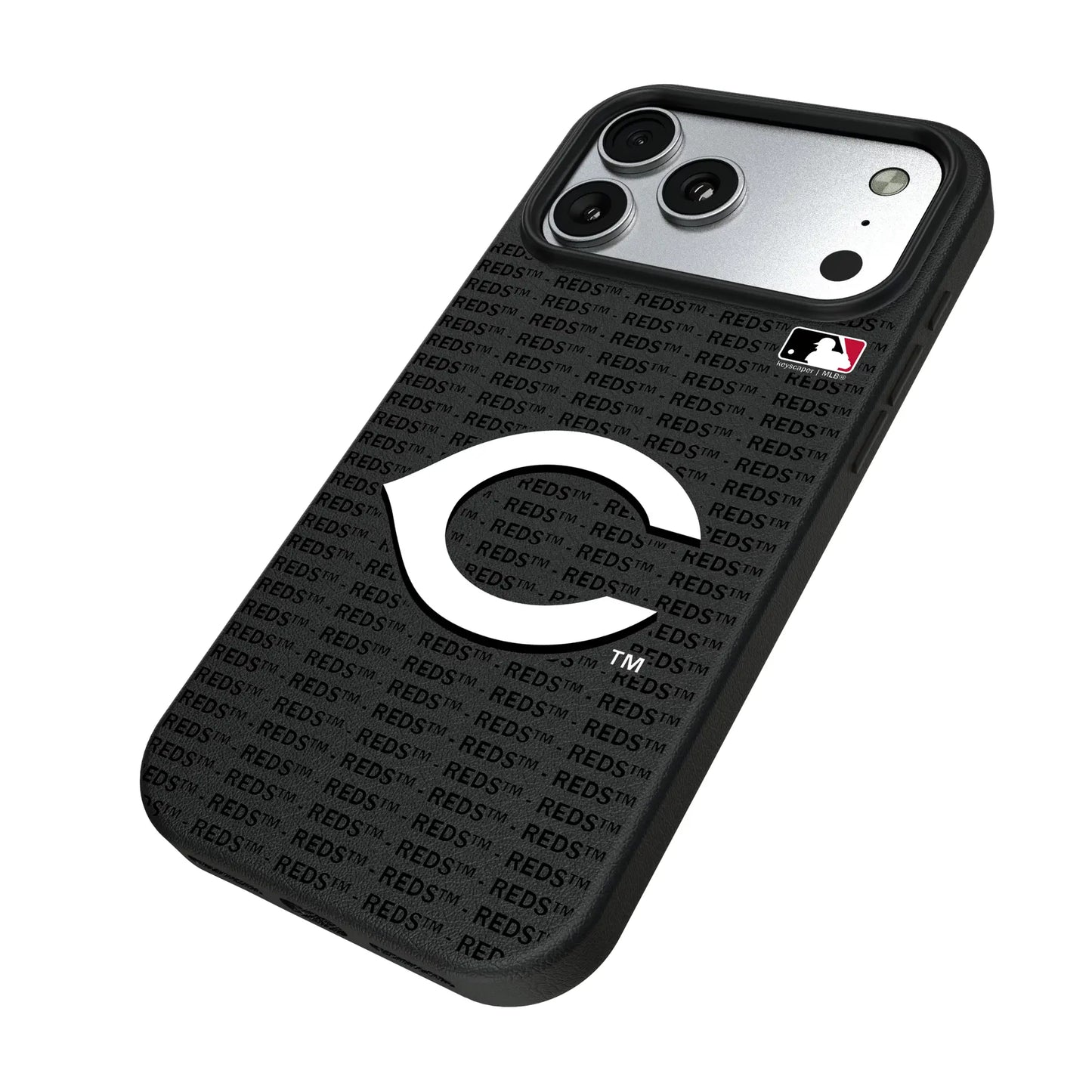 Cincinnati Reds Text Backdrop MagSafe Compatible Phone Case for Apple iPhone