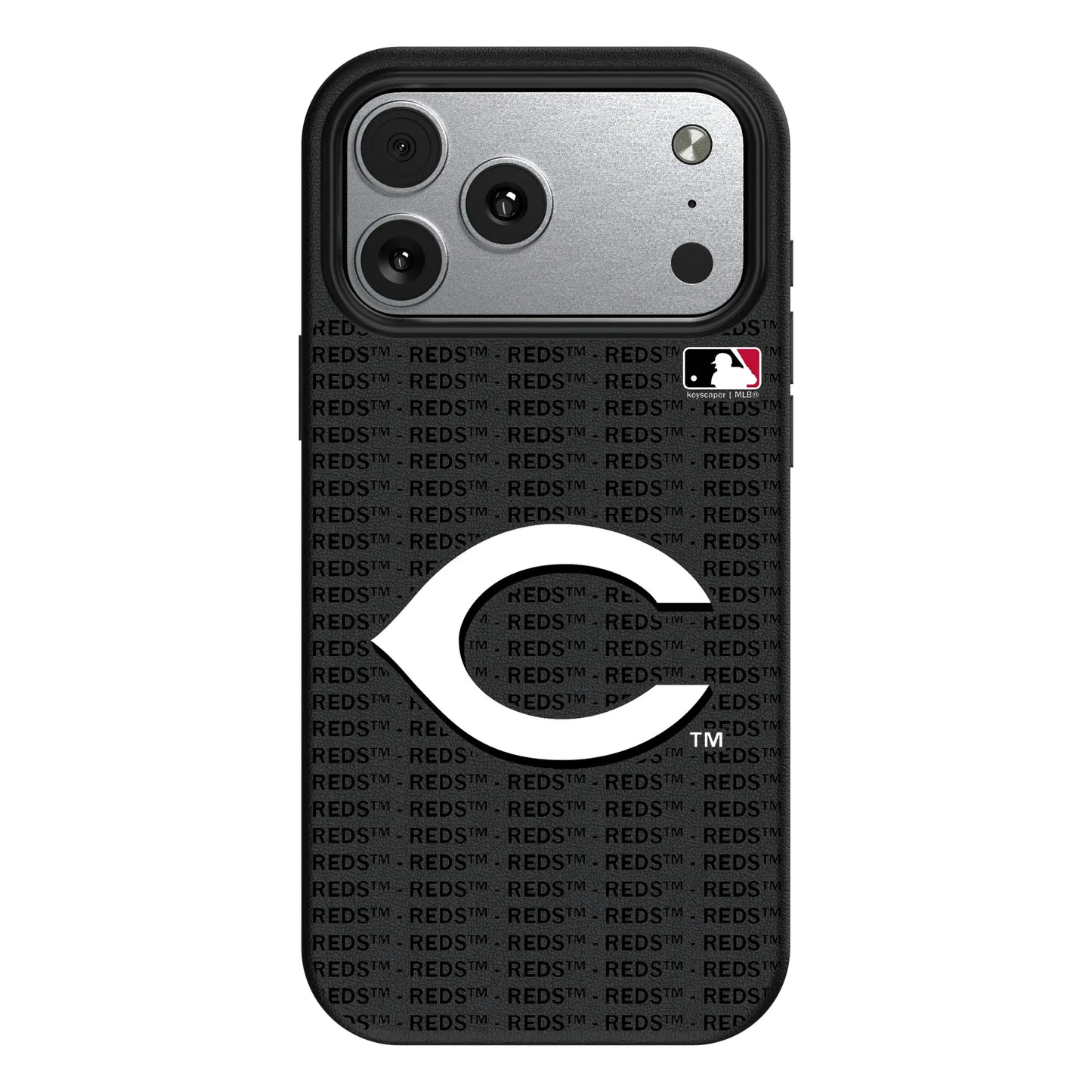 Cincinnati Reds Text Backdrop MagSafe Compatible Phone Case for Apple iPhone