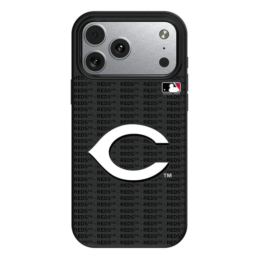 Cincinnati Reds Text Backdrop MagSafe Compatible Phone Case for Apple iPhone