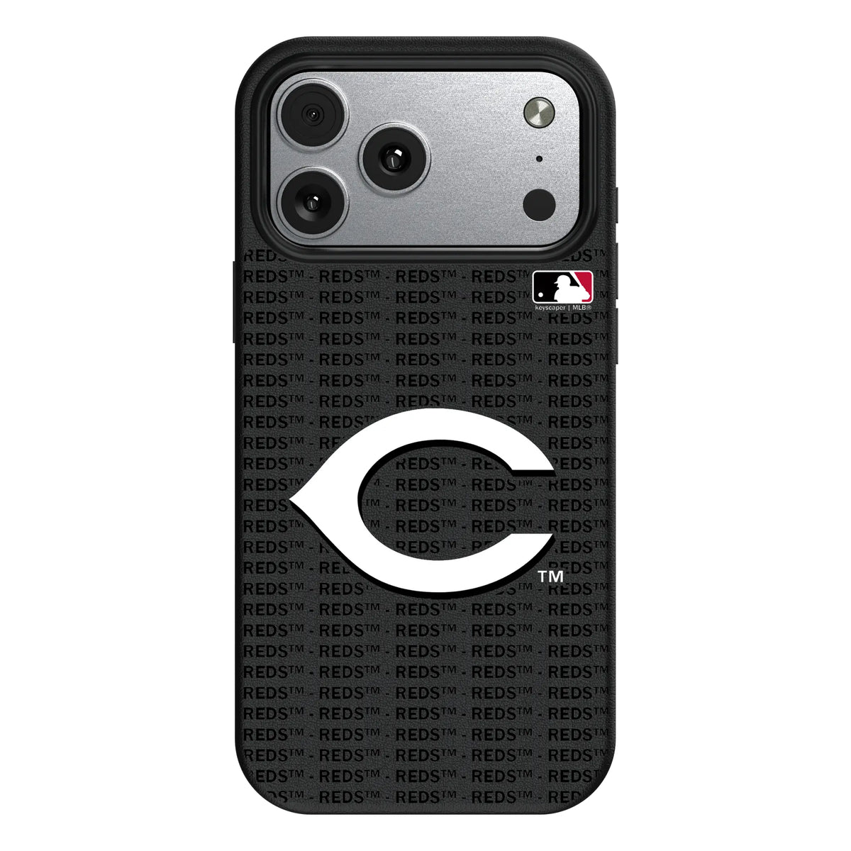 Cincinnati Reds Text Backdrop MagSafe Compatible Phone Case for Apple iPhone