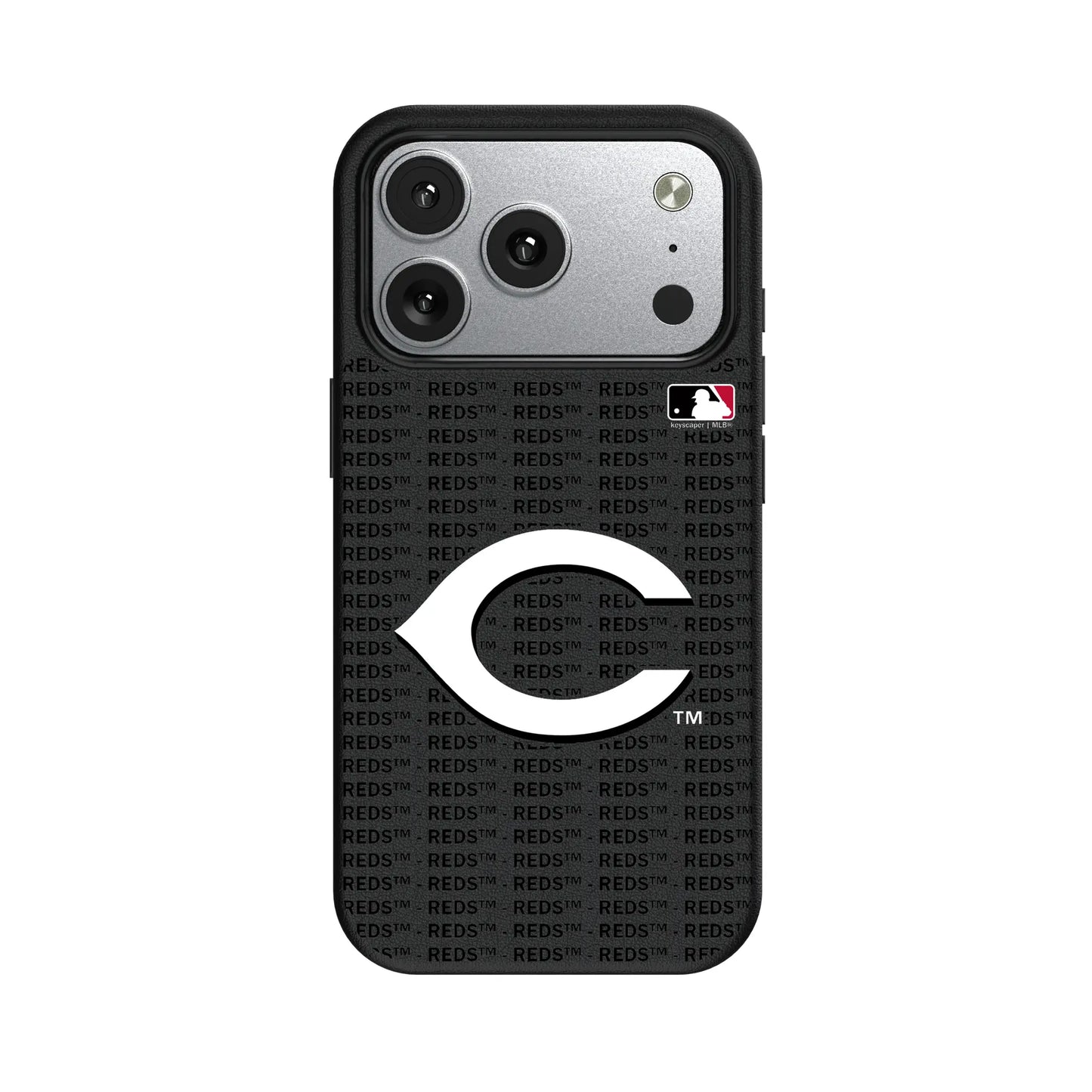 Cincinnati Reds Text Backdrop MagSafe Compatible Phone Case for Apple iPhone