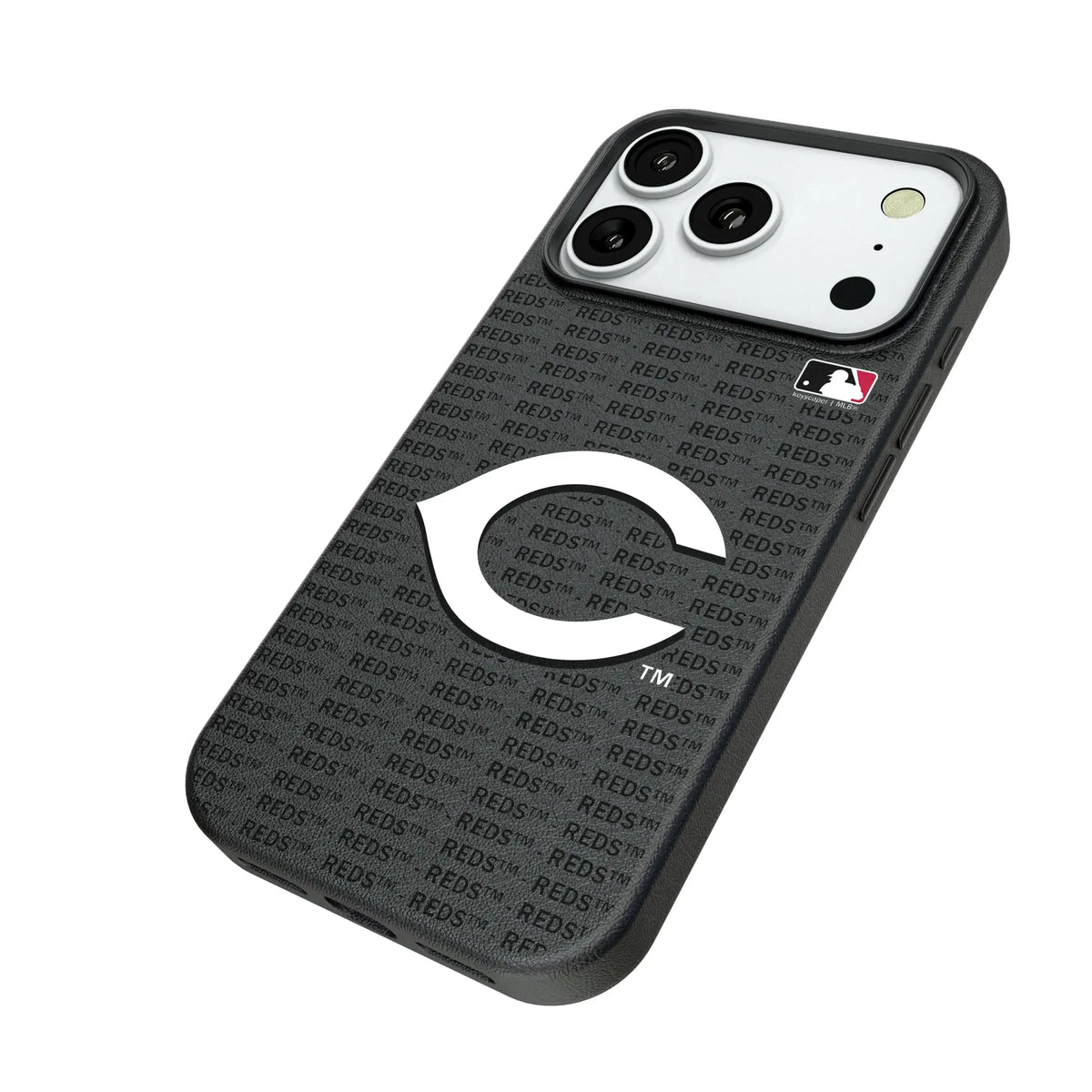Cincinnati Reds Text Backdrop MagSafe Compatible Phone Case for Apple iPhone