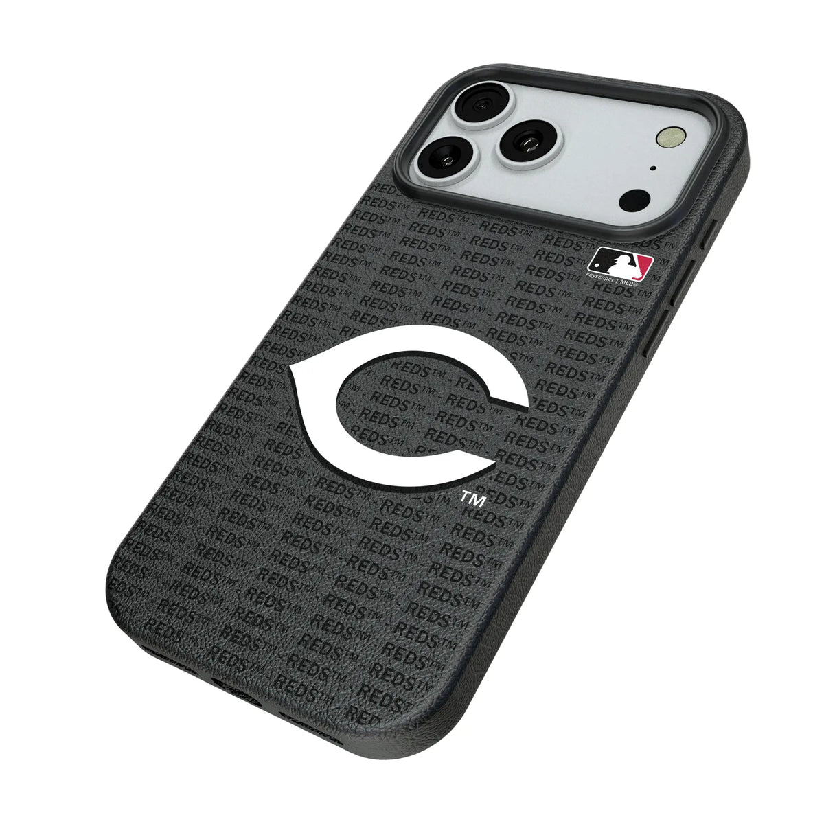 Cincinnati Reds Text Backdrop MagSafe Compatible Phone Case for Apple iPhone