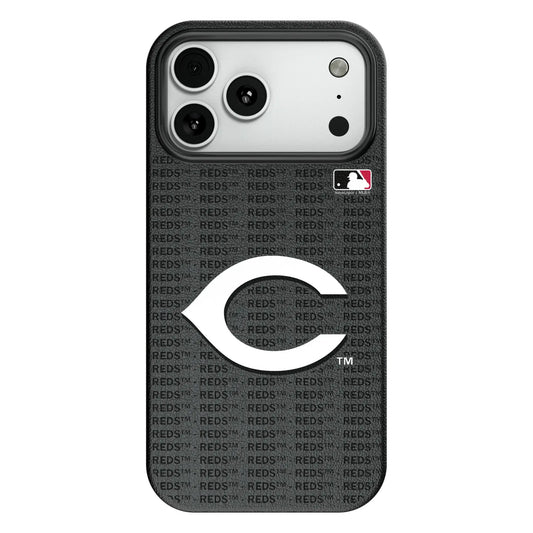 Cincinnati Reds Text Backdrop MagSafe Compatible Phone Case for Apple iPhone