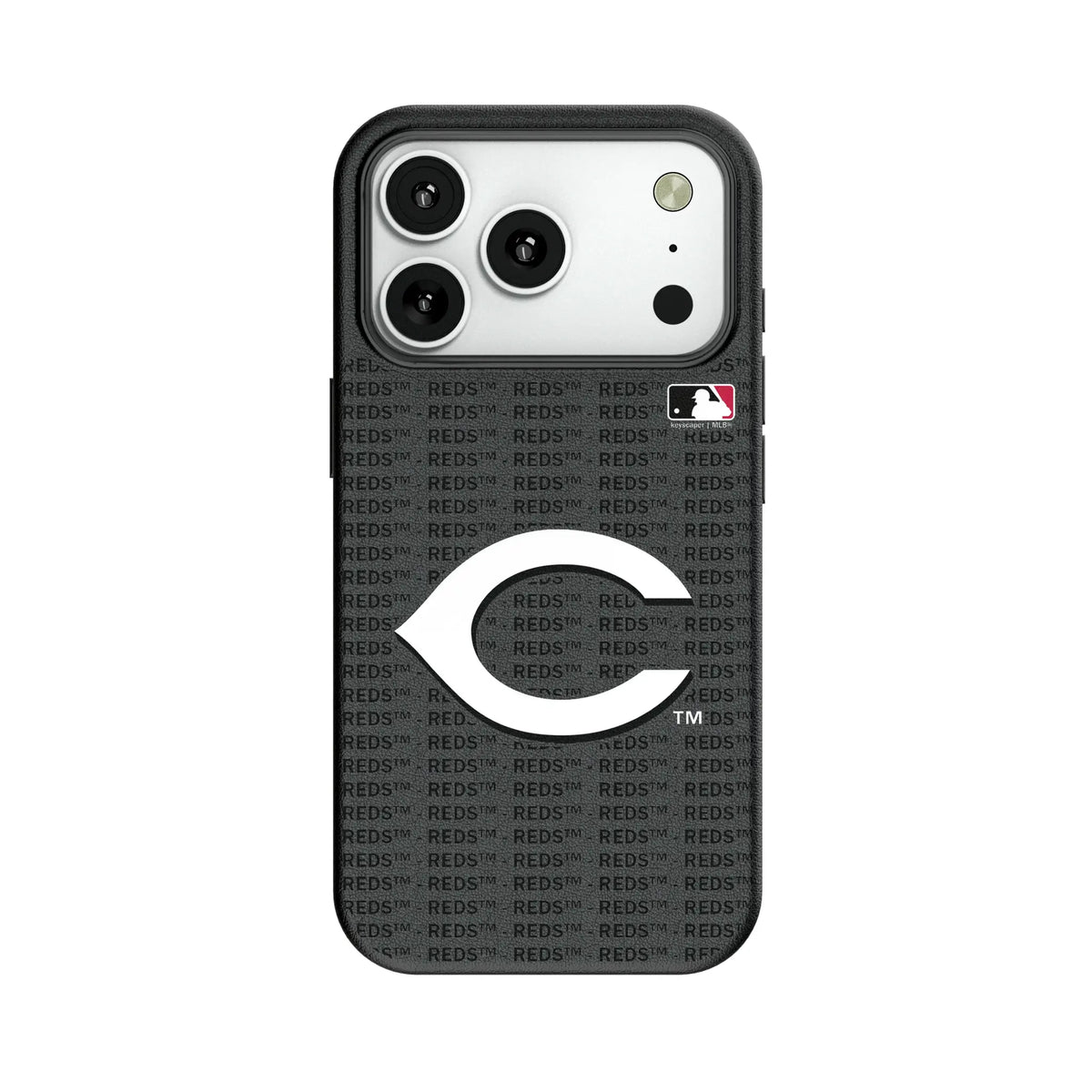 Cincinnati Reds Text Backdrop MagSafe Compatible Phone Case for Apple iPhone