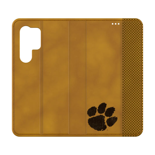 Clemson University Tigers Burn Folio Phone Case for Samsung Galaxy