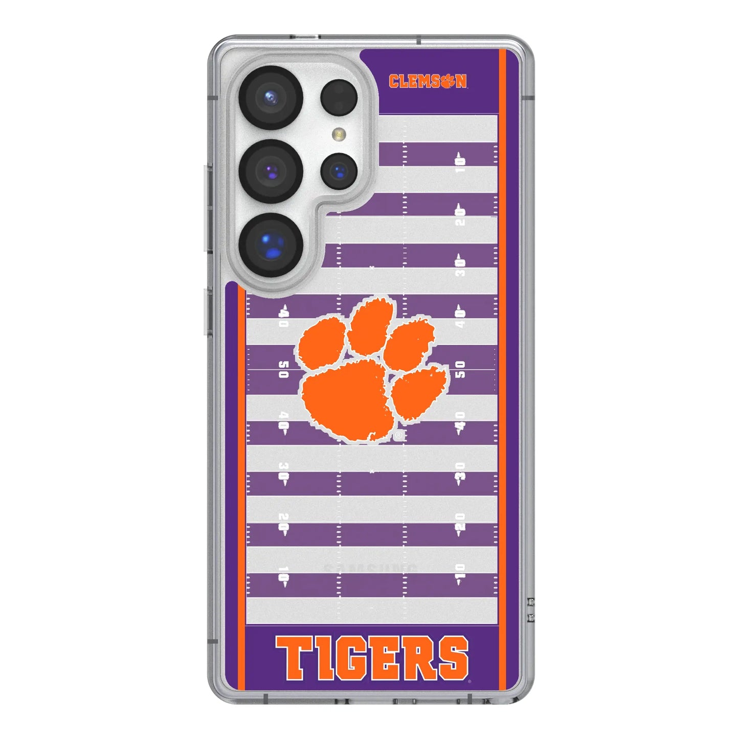 Clemson University Tigers Field Clear Phone Case for Samsung Galaxy