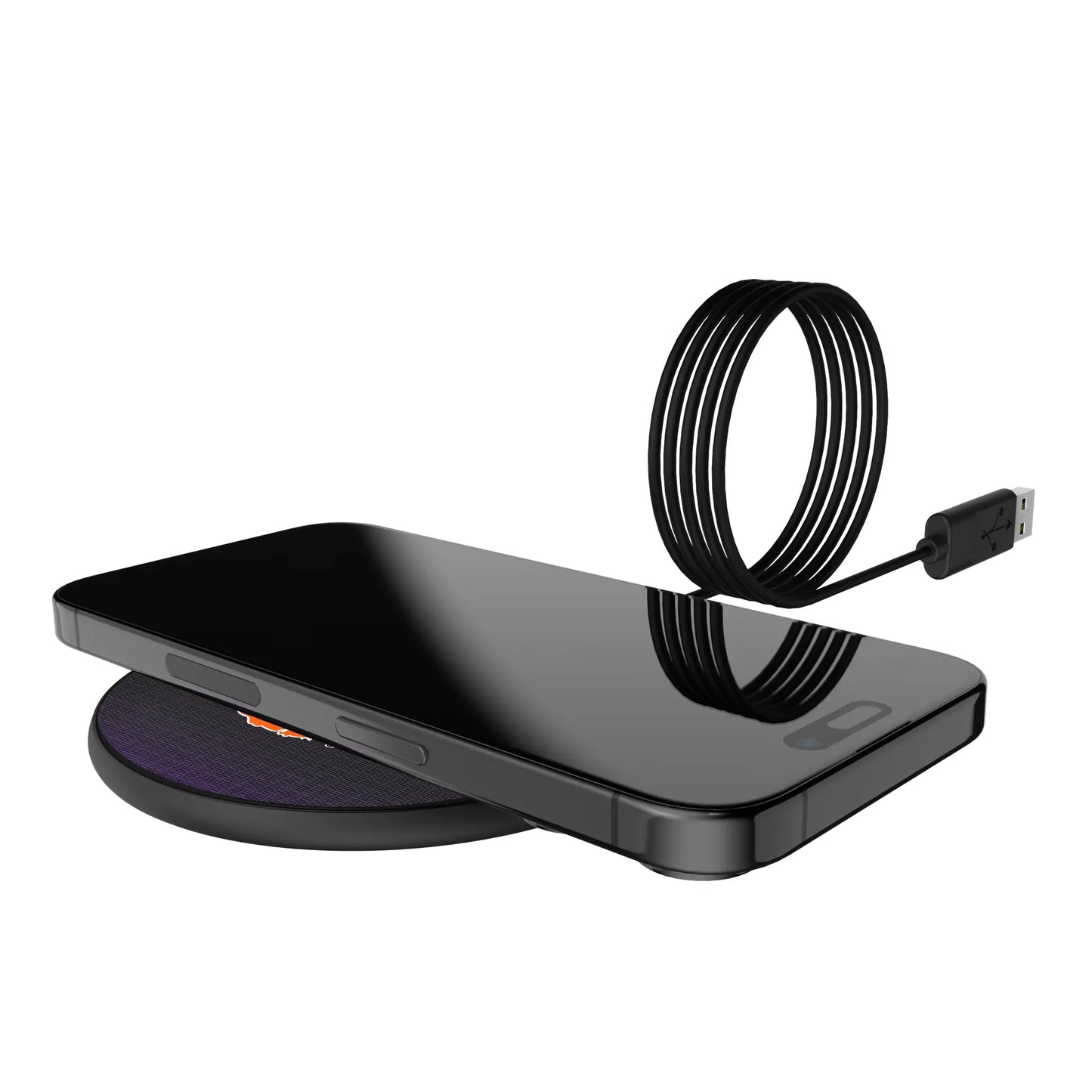 Clemson University Tigers Linen 15-Watt Wireless Charger