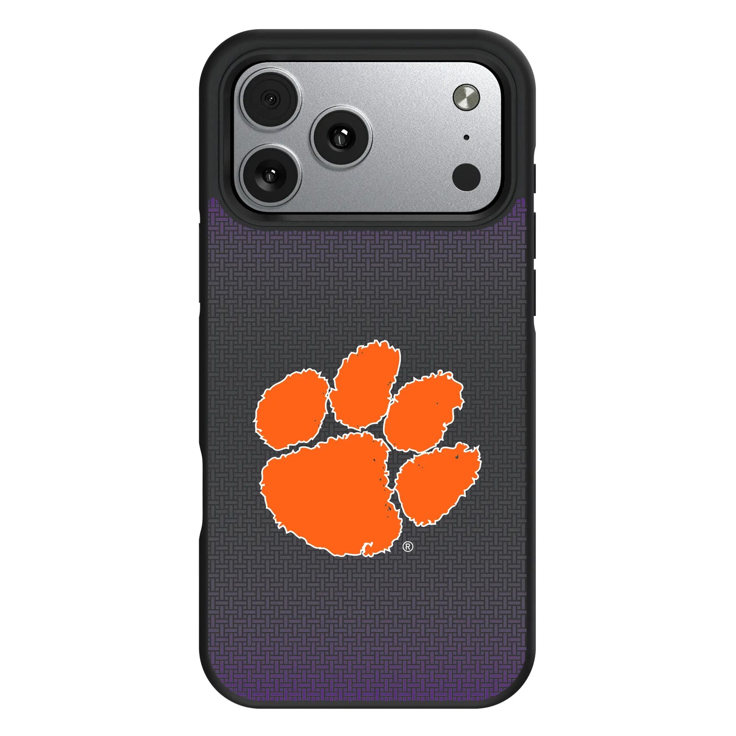 Clemson University Tigers Linen Bump Phone Case for Apple iPhone