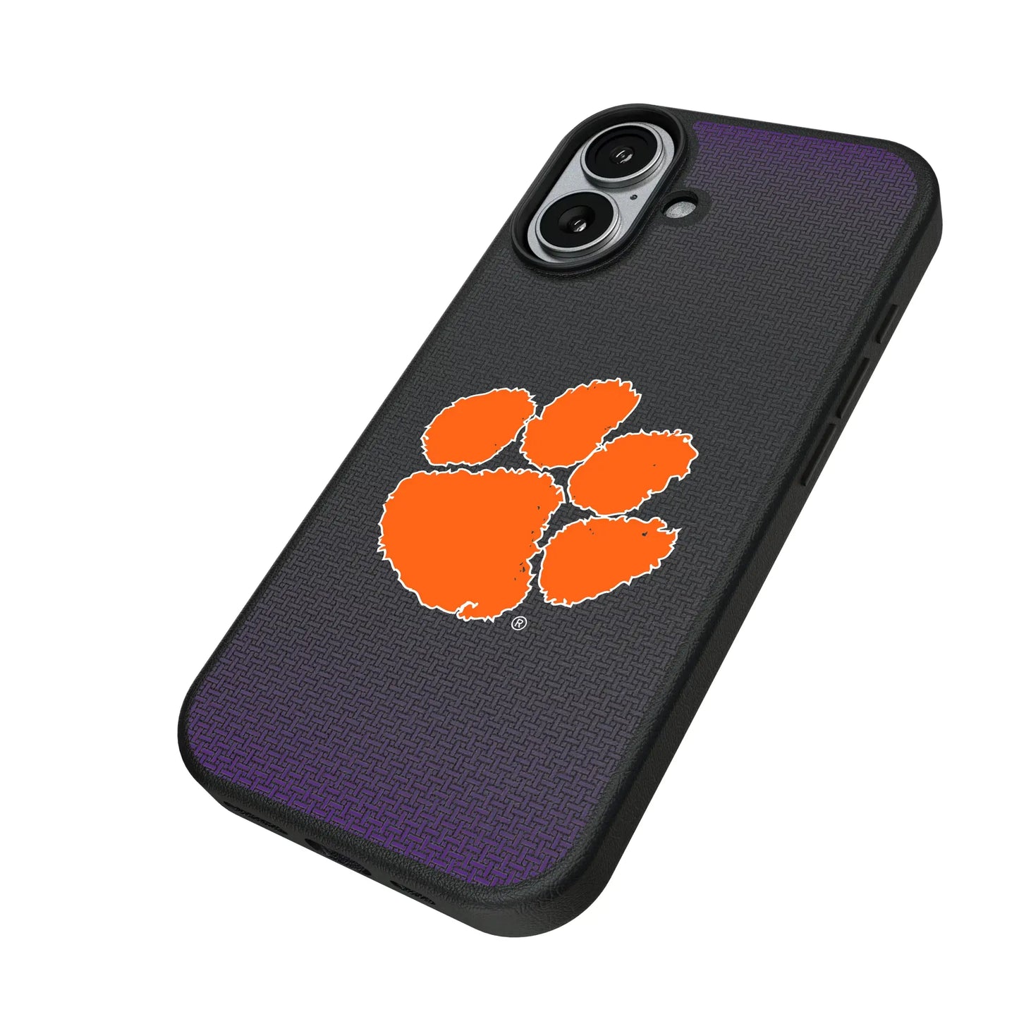 Clemson University Tigers Linen MagSafe Compatible Phone Case for Apple iPhone