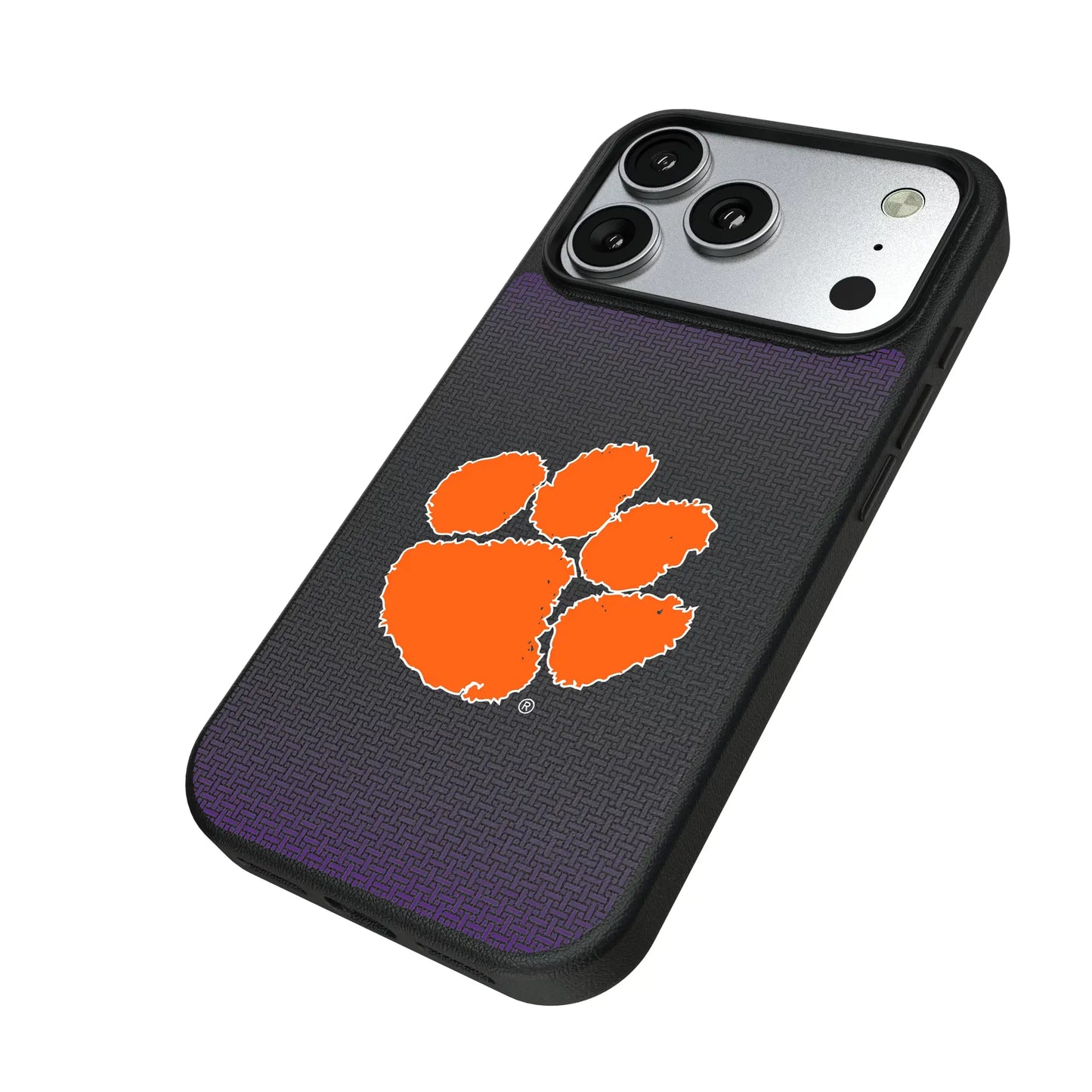 Clemson University Tigers Linen MagSafe Compatible Phone Case for Apple iPhone