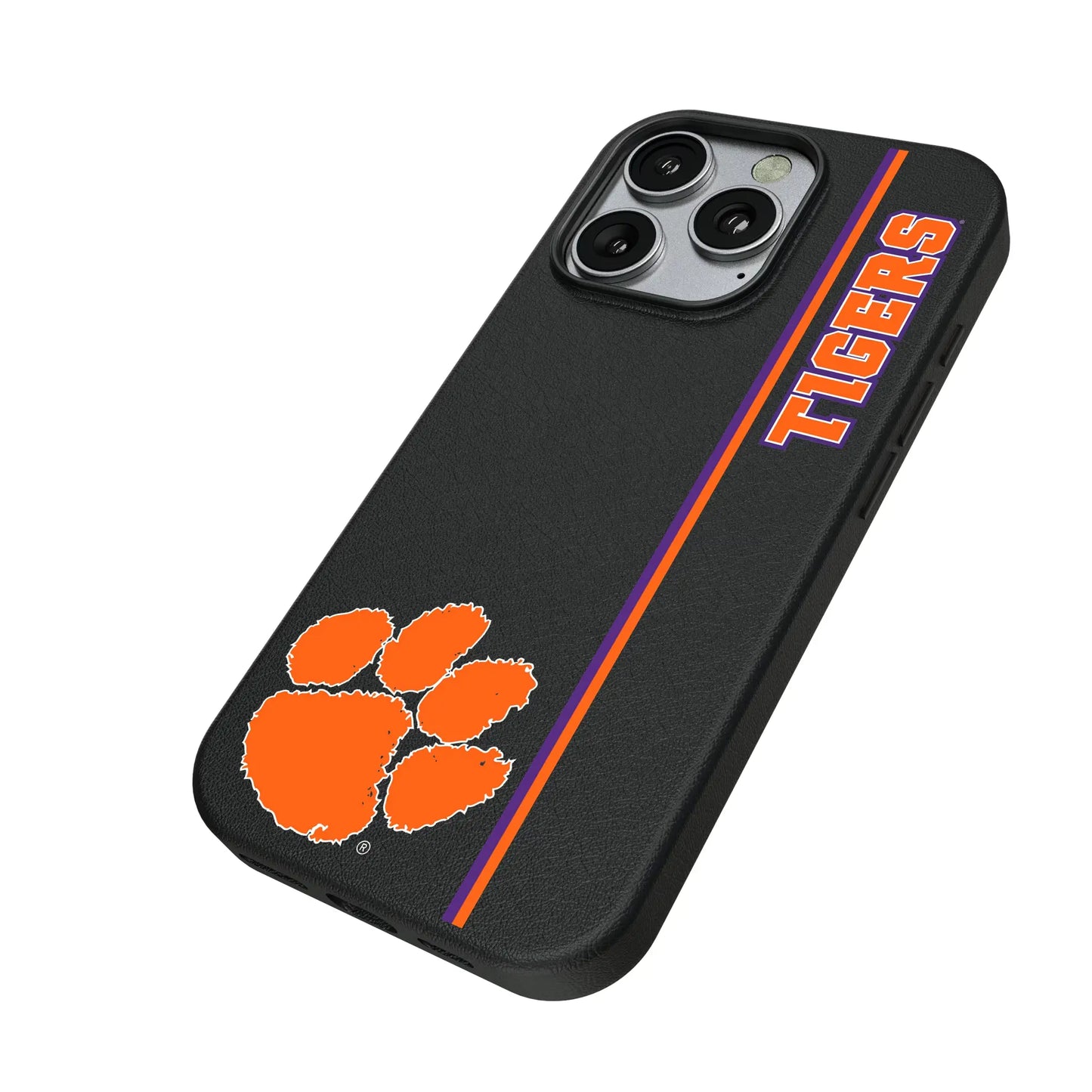 Clemson University Tigers Sidebar MagSafe Compatible Phone Case for Apple iPhone