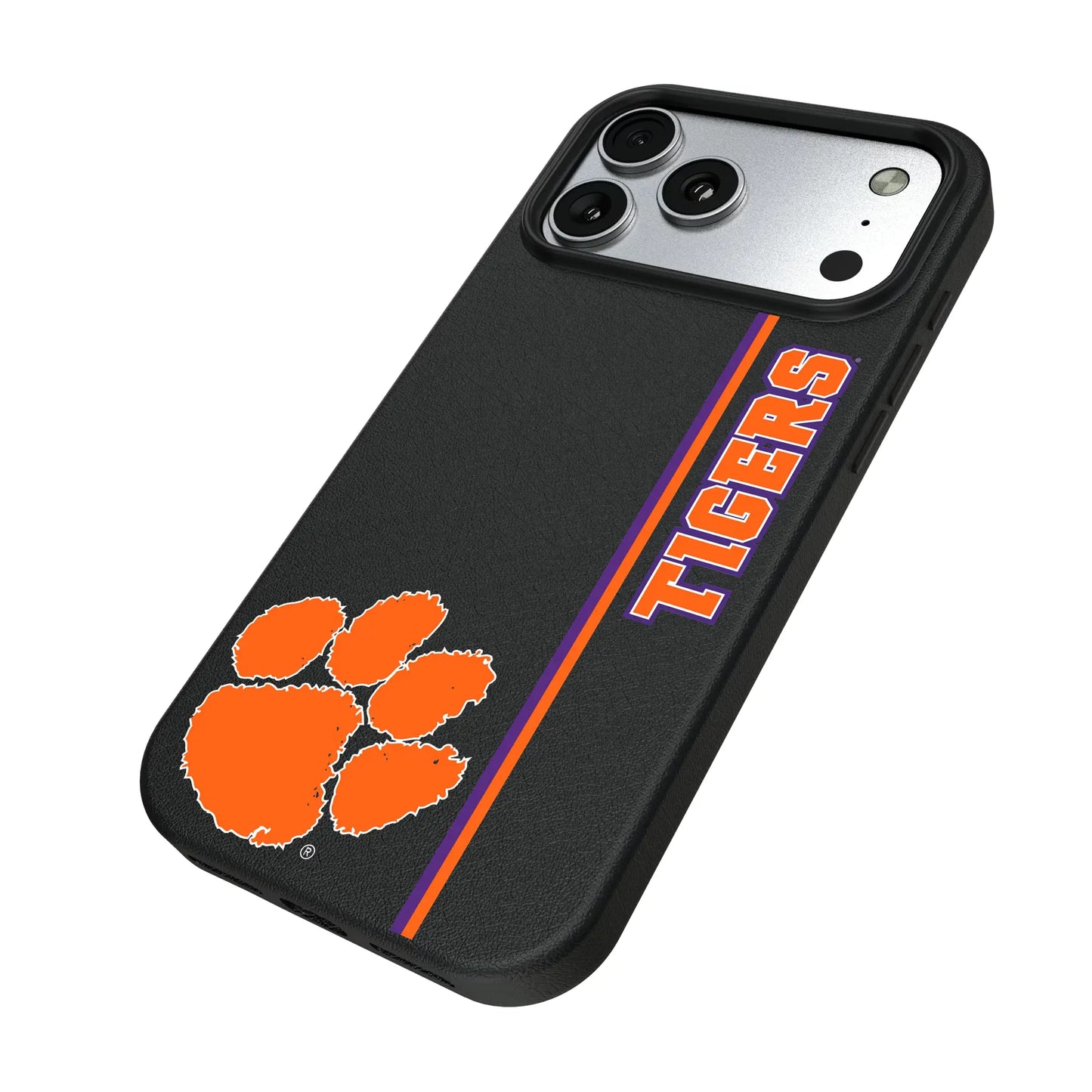 Clemson University Tigers Sidebar MagSafe Compatible Phone Case for Apple iPhone