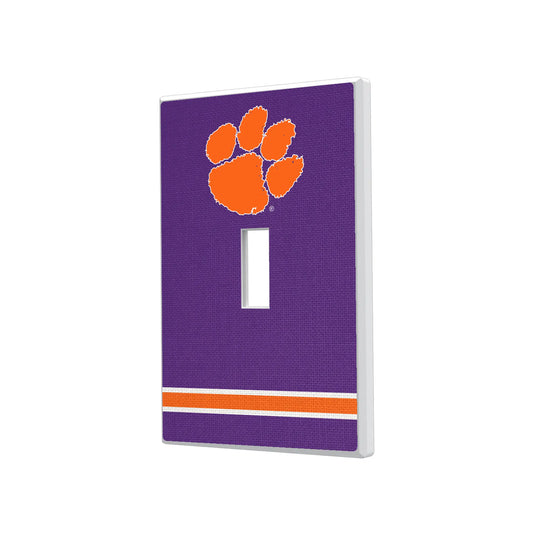 Clemson University Tigers Stripe Hidden-Screw Light Switch Plate