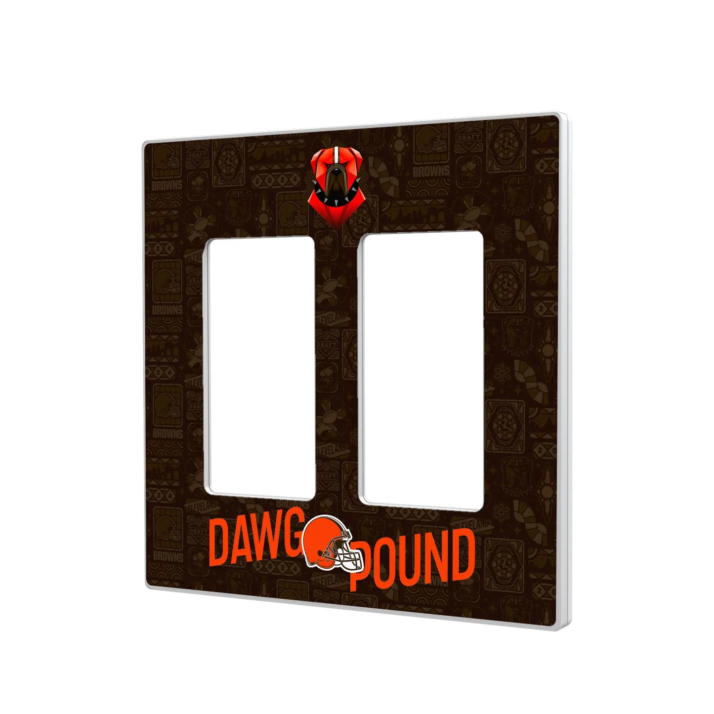 Cleveland Browns Deco Hidden-Screw Light Switch Plate