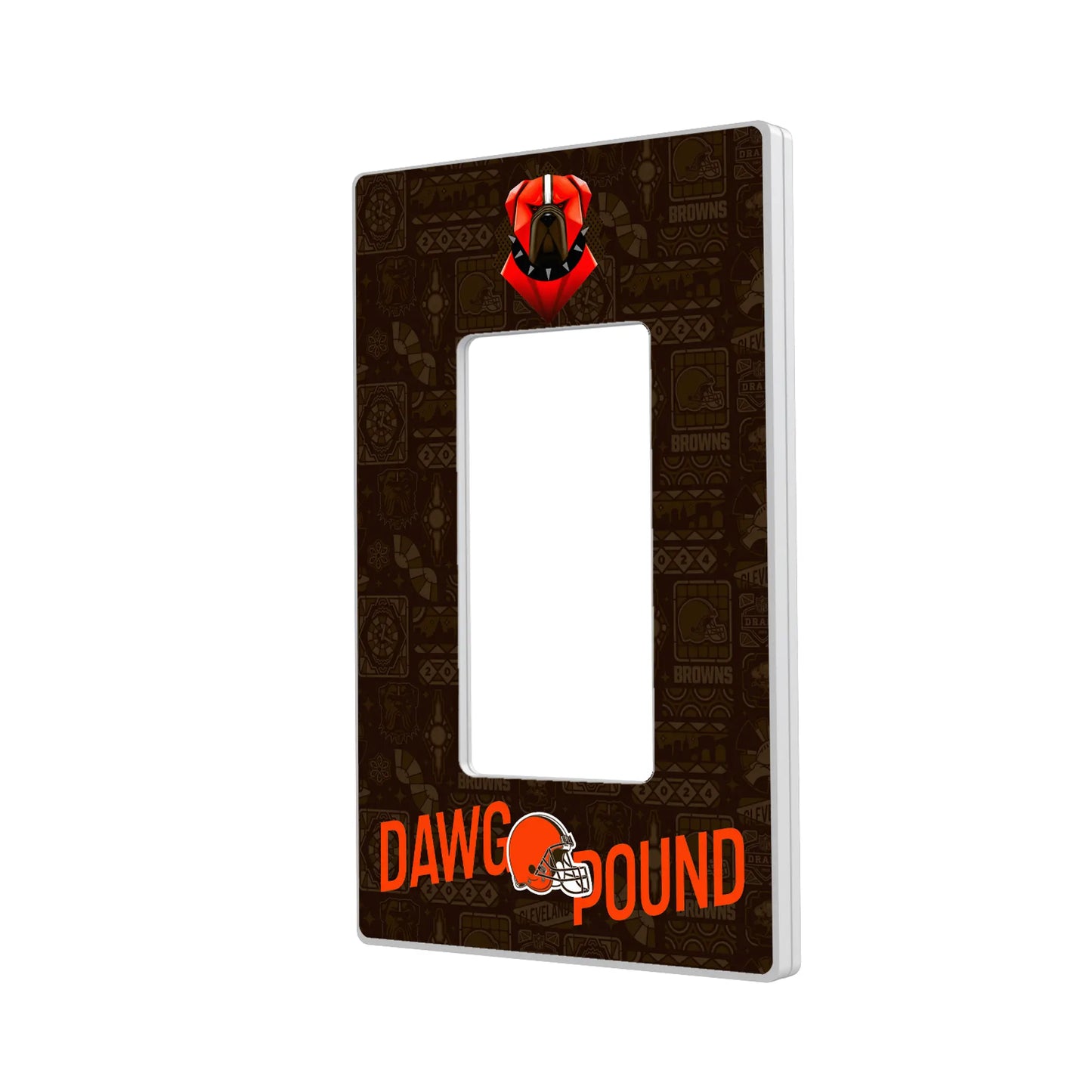 Cleveland Browns Deco Hidden-Screw Light Switch Plate